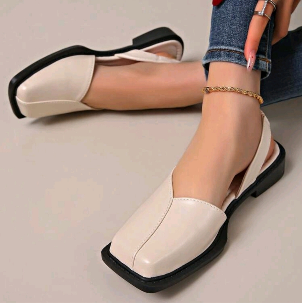 Women Flat With Shoes Designer Luxury Buckle Fashion Ladies Flats Shoes Sli - Picture 5 of 9